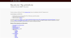 Desktop Screenshot of ftp.uninett.no