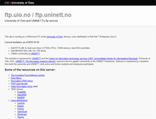 Tablet Screenshot of ftp.uninett.no